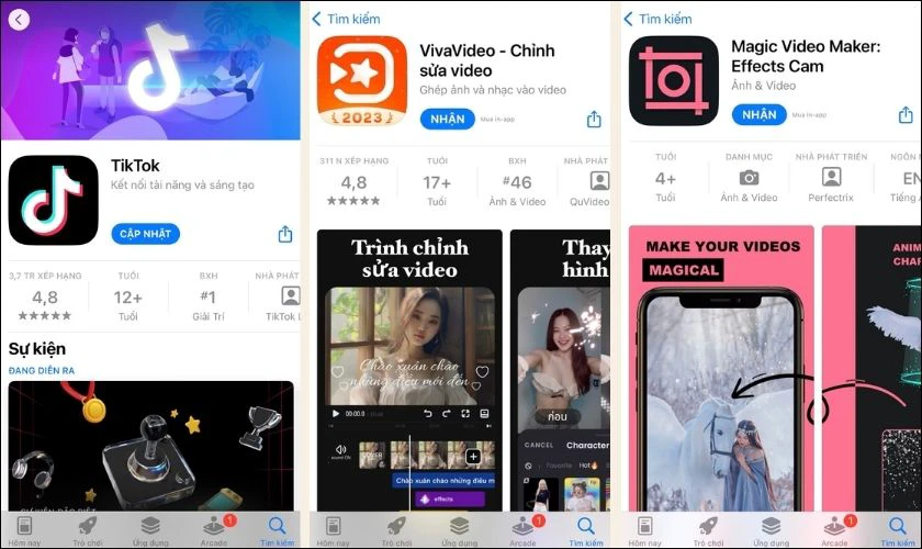 Ứng dụng chỉnh sửa video tr&ecirc;n iPhone